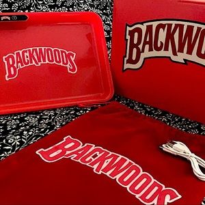 Red BACKWOODS LED Rolling Tray